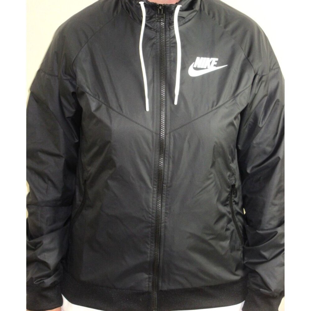 Nike Sportswear Women's Windrunner Full Zip Hooded Jacket Black Size Small NWT - Picture 6 of 7